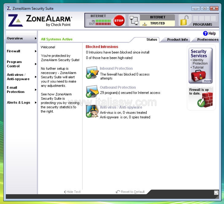 zonealarm security suite antivirus