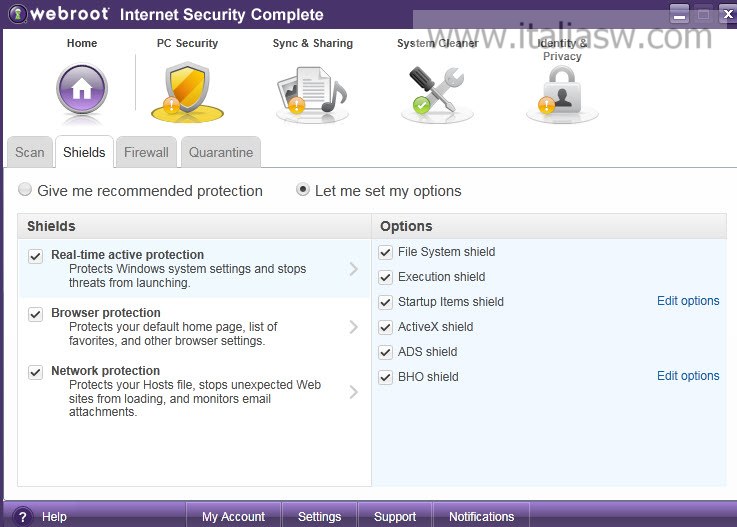 webroot internet security complete ip address