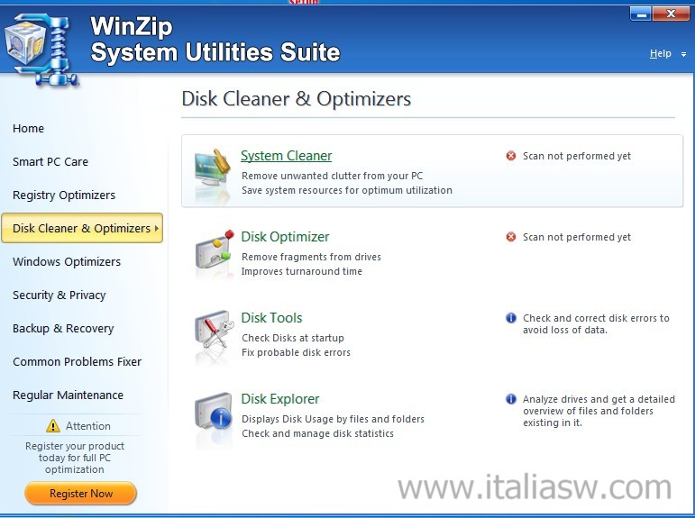 winzip system utilities suite support