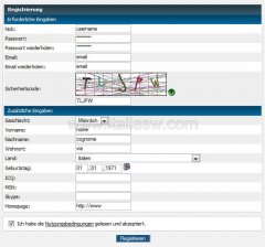 GermaniX - Form registrazione