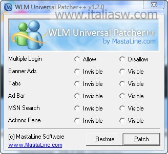 Windows Live Messenger Universal Patcher Plus Plus