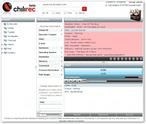 chilirec - fine registrazione