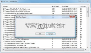 XP Run Count Editor - Count