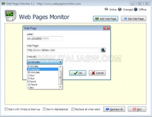 web pages monitor