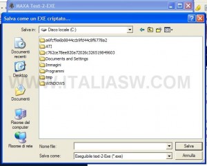 MAXA Text2Exe - Save