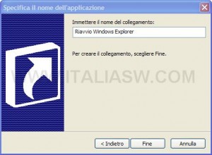 Riavvio Windows Explorer - Nome Link