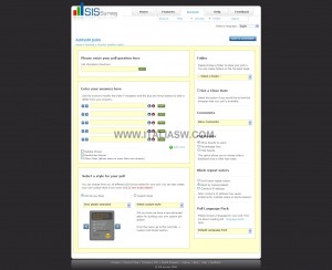 SIS Survey - Screenshot