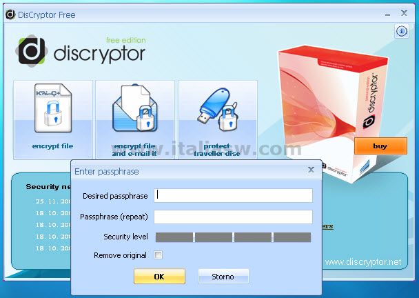 Diskcryptor - Screenshot