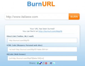 BurnURL - Esempio