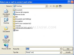 SWF to Exe - Conversione