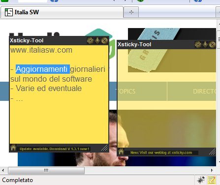 Screenshot - Xsticky (Firefox)