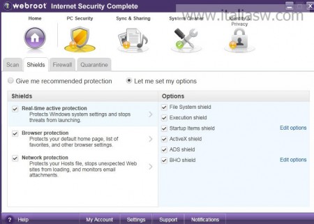 Screenshot - Webroot Internet Security Complete - 03  - Shieldws