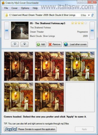 Screenshot - Creevity Mp3 Cover Downloader - 03